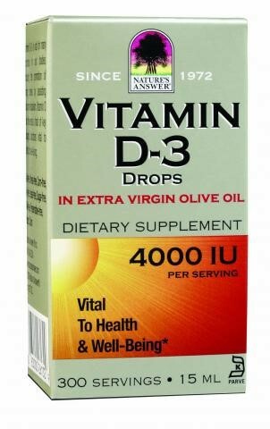 Nature's Answer Liquid Vitamin D-3 4000Iu (1x.5 Oz)