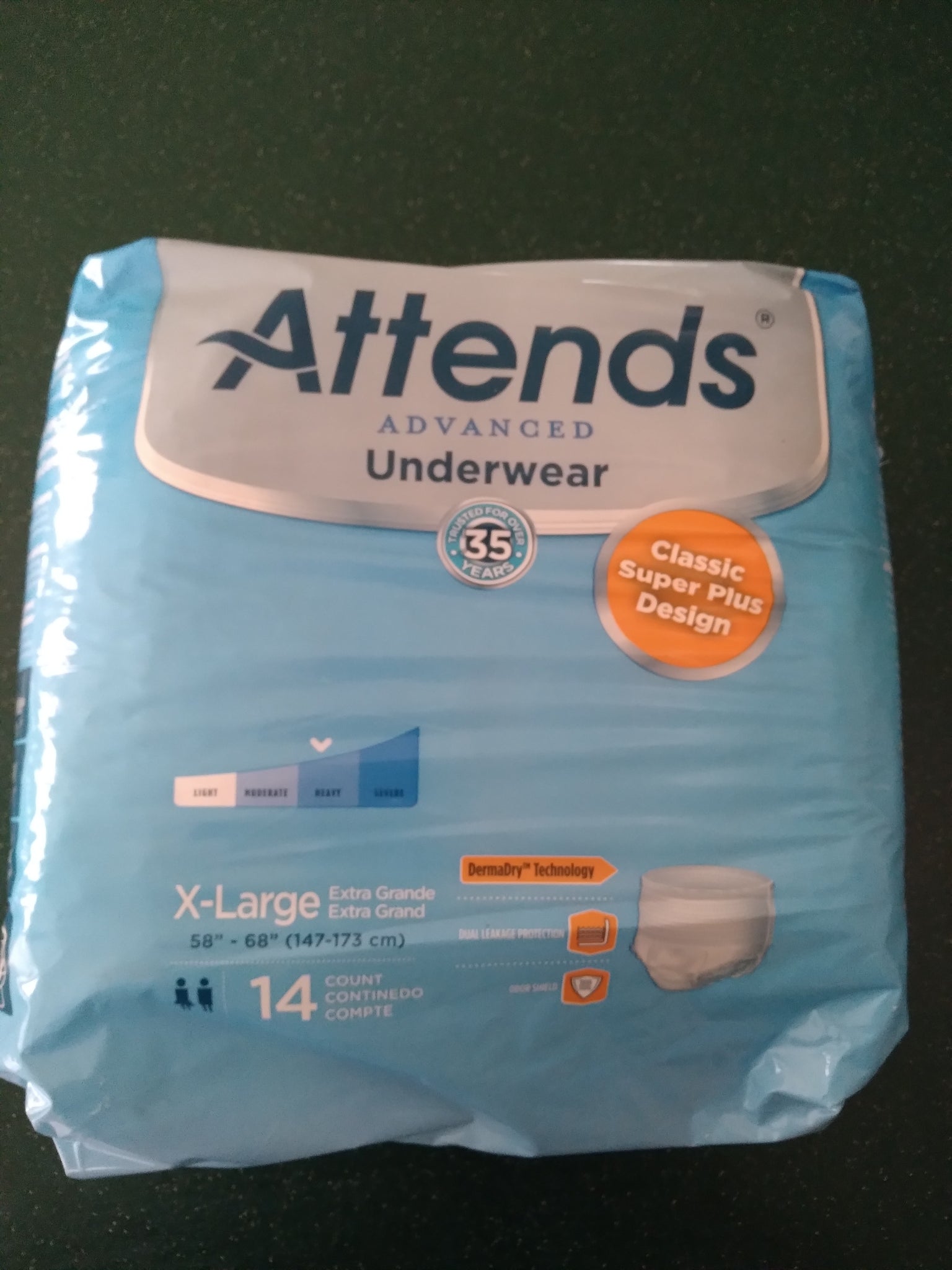 Attends Adult Underwear X-Large 14 count