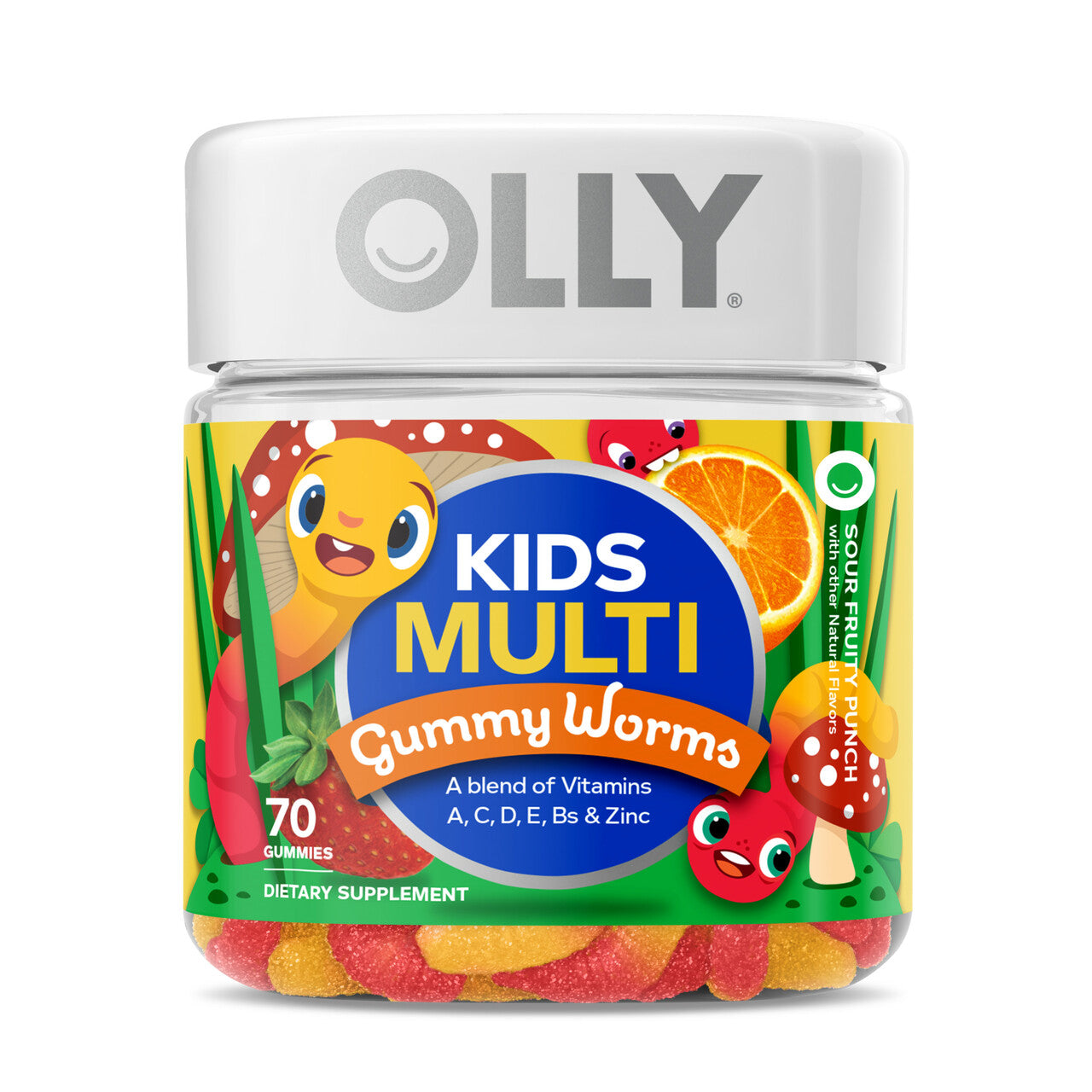 OLLY KIDS MLTI GMMY WORM ( 1 X 70 CT   )