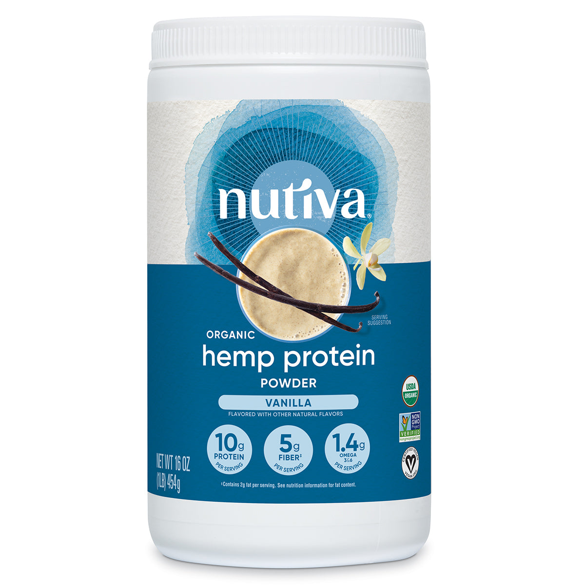 Nutiva Hemp Vanilla Shake (1x16Oz)