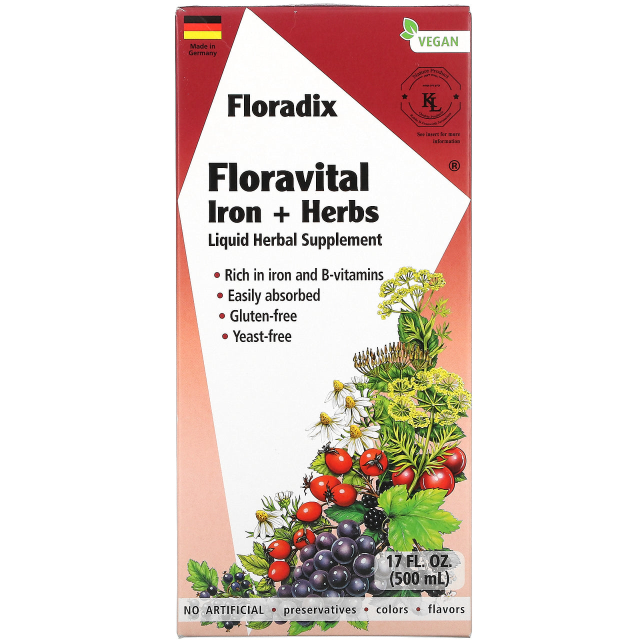 FLRDX FLRAVTAL IRON+HERB ( 1 X 17 OZ   )