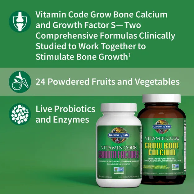 Garden of Life Vitamin Code Grow Bone 2-Pack