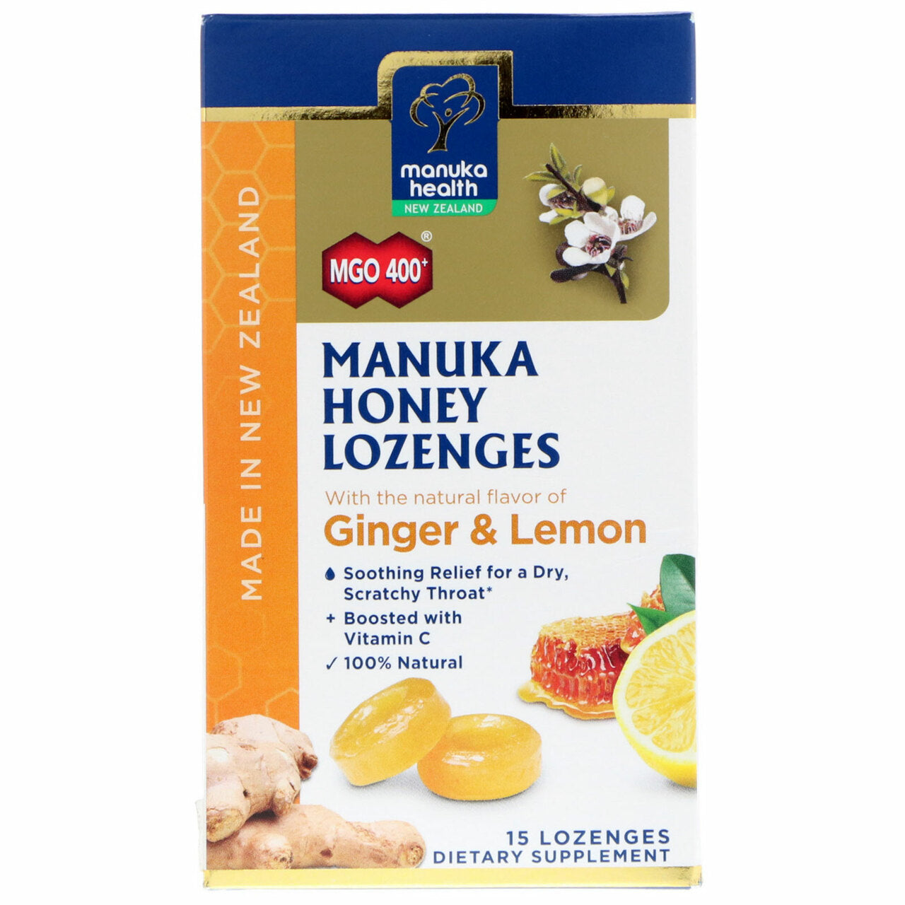 MANUKA HONEY LEM GING LZ ( 1 X 15 CT   )