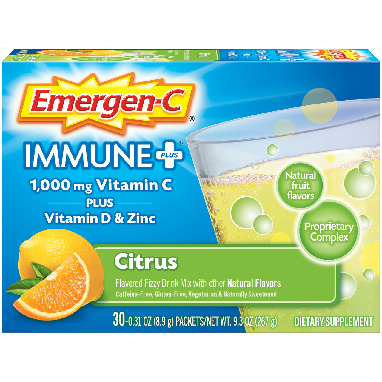 Alacer Emergen-C Citrus Immune+ (30 CT)
